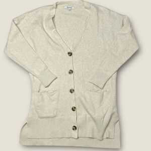 Madewell‎ Beige Button-Up Women's Cardigan Size XS